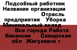 Подсобный работник › Название организации ­ Fusion Service › Отрасль предприятия ­ Уборка › Минимальный оклад ­ 17 600 - Все города Работа » Вакансии   . Самарская обл.,Жигулевск г.